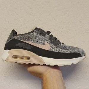 Nike Women's Sneakers in Black, Gray, and Tan